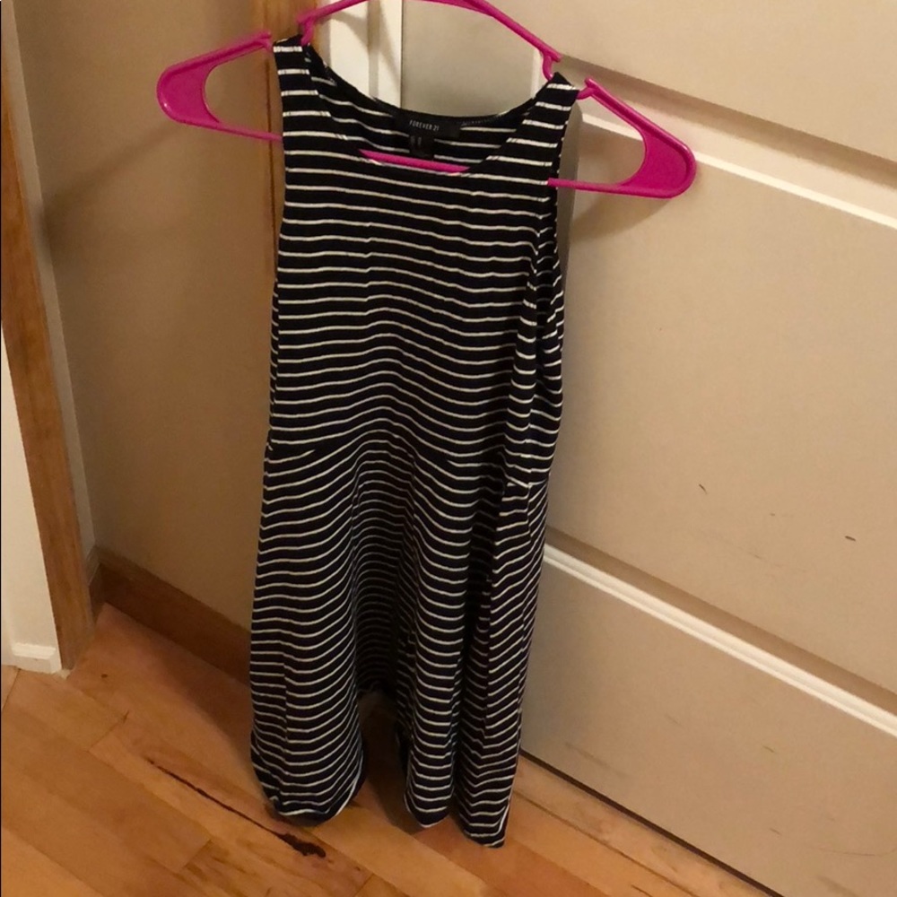 Black and white striped dress!